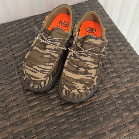 Hey dude, Wally Funk Mossy oak camo loafers men size 9 - Picture 4 of 7